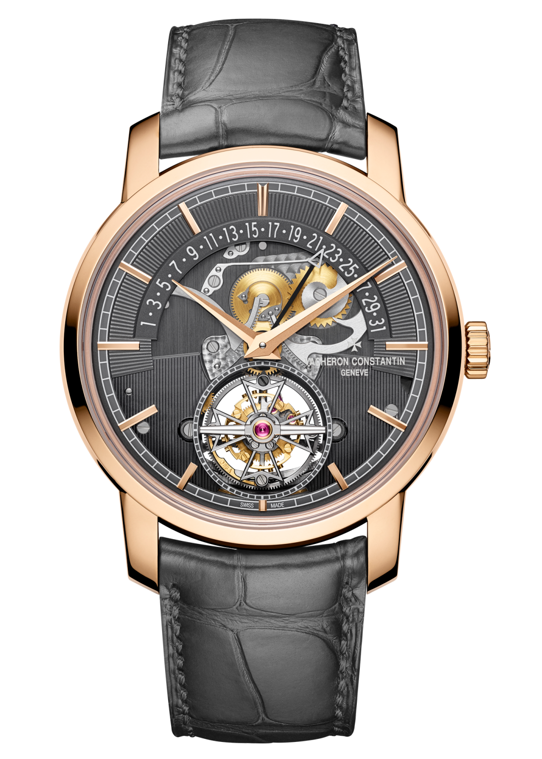 TRADITIONNELLE TOURBILLON ESQUELETO FECHA RETRÓGRADA