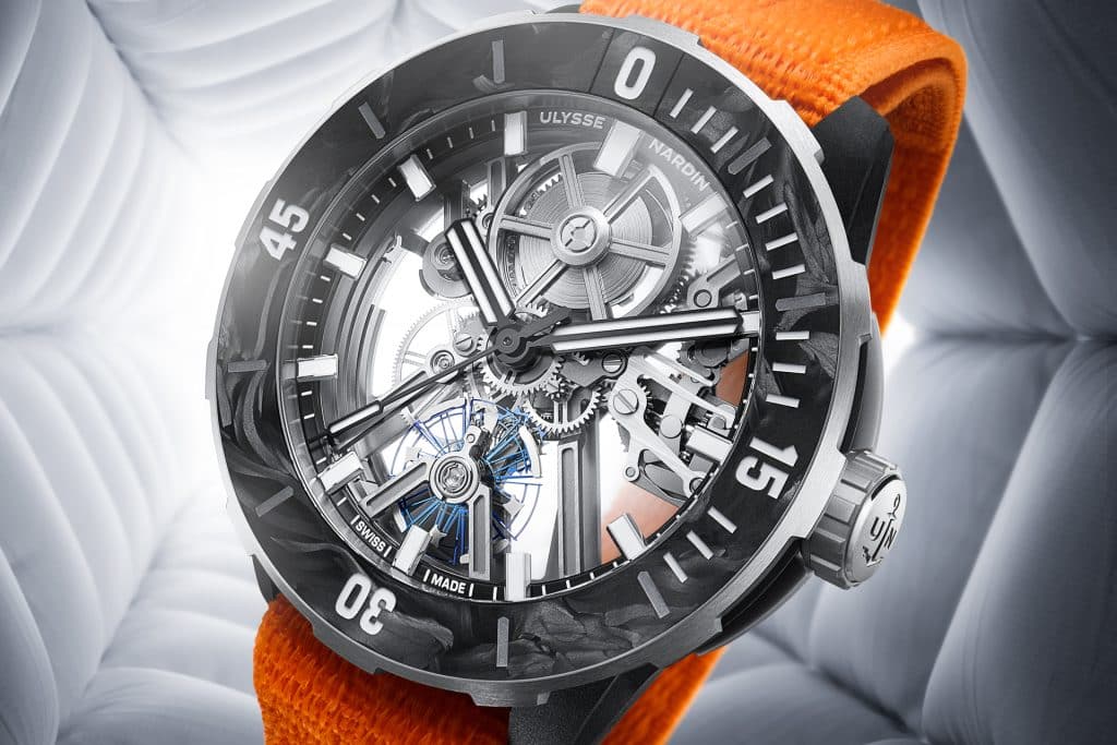 Diver [AIR], de Ulysse Nardin, hecho con Carbon Foil.
