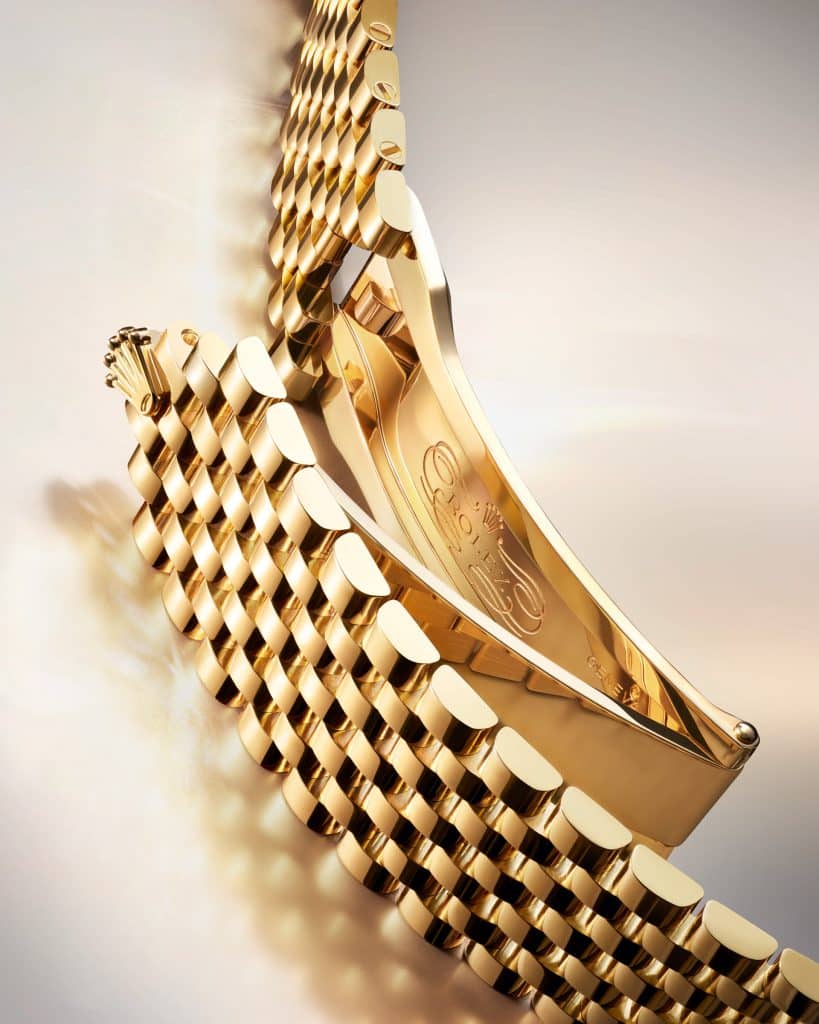 Brazalete Settimo de Rolex en oro amarillo de 18 quilates.